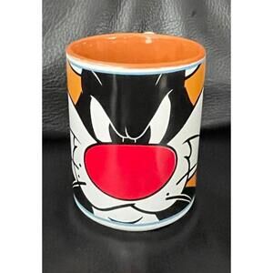 Looney Tunes 2000 Sylvester Warner Bros Ceramic Coffee Mugs